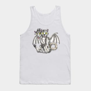 Chimera Cubs: Silver-Amber Tabby Tank Top